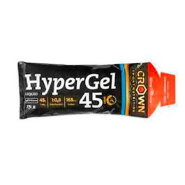 CROWN SPORT NUTRITION Hypergel 45 Fresa + Cafeína Gel Energético 75G