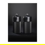PEUGEOT Line Night Chic Salero y Pimentero Negro de Madera y Metal, Acero Inoxidable, Molienda Ajustable, 12 cm (120 mm) - Juego de 2 - 43285