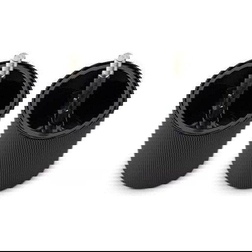 PEUGEOT Line Night Chic Salero y Pimentero Negro de Madera y Metal, Acero Inoxidable, Molienda Ajustable, 12 cm (120 mm) - Juego de 2 - 43285