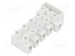 BM GROUP Bloque de bornas de alimentación blanco 450V 10 bornas
