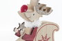 DKD Home Decor Figura Navidad Tradicional Rojo y Dorado MDF 39 x 22.5 x 2.5 cm (6 Unidades)