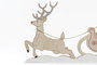 DKD Home Decor Figura Navidad Tradicional Rojo y Dorado MDF 39 x 22.5 x 2.5 cm (6 Unidades)