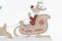 DKD Home Decor Figura Navidad Tradicional Rojo y Dorado MDF 39 x 22.5 x 2.5 cm (6 Unidades)