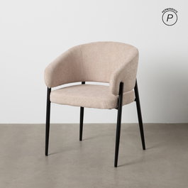 Ixia Silla Beige Tejido-Metal Contract