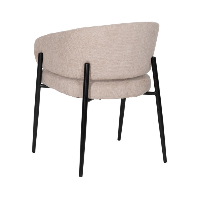 Ixia Silla Beige Tejido-Metal Contract