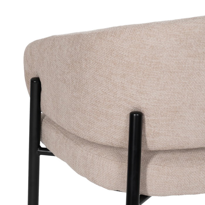 Ixia Silla Beige Tejido-Metal Contract