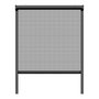 Schellenberg Mosquitera Enrollable para Ventana 130 x 160 cm, Antracita, con Tejido de Fibra de Vidrio y Carcasa de Aluminio, Equipo Completo