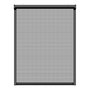 Schellenberg Mosquitera Enrollable para Ventana 130 x 160 cm, Antracita, con Tejido de Fibra de Vidrio y Carcasa de Aluminio, Equipo Completo