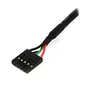 StarTech Cable Interno USB IDC de 5 Pines Hembra a Hembra de 18 pulgadas