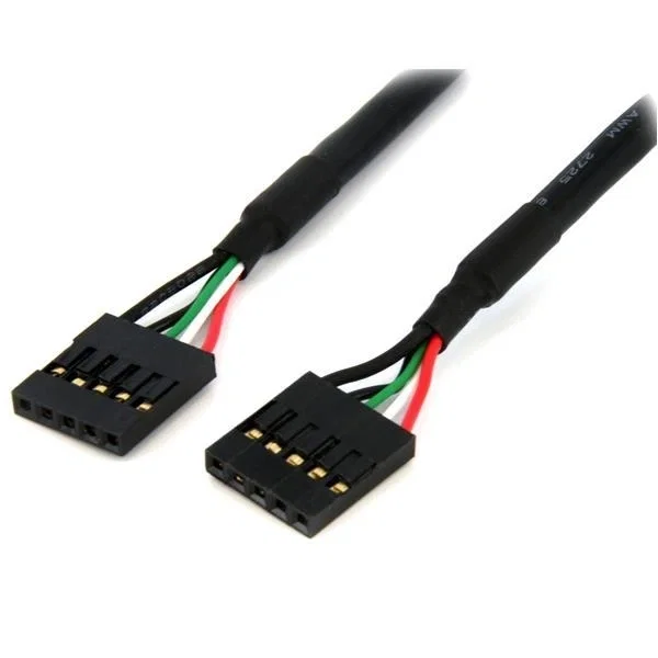 StarTech Cable Interno de Placa Base USB 5 Pines IDC de 18 Pulgadas / 0.5 m Hembra a Hembra - Para Cabezal Interno de PC StarTech Cable Interno de Placa Base USB 5 Pines IDC de 18 Pulgadas / 0.5 m Hembra a Hembra - Para Cabezal Interno de PC