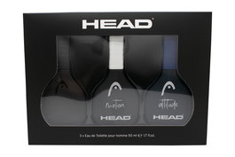 Head Men 3 Piece Gift Set: Attitude EDT 50ml - Fire EDT 50ml - Motion EDT 50ml