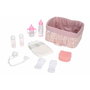 Muñecas Arias Canastilla Elegance rosa con accesorios
