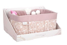 Muñecas Arias Canastilla Elegance Rosa con 9 Accesorios para Niñas