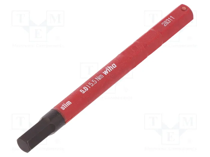 WIHA Destornillador de tallo intercambiable aislado Allen HEX 5mm WIHA Destornillador de tallo intercambiable aislado Allen HEX 5mm
