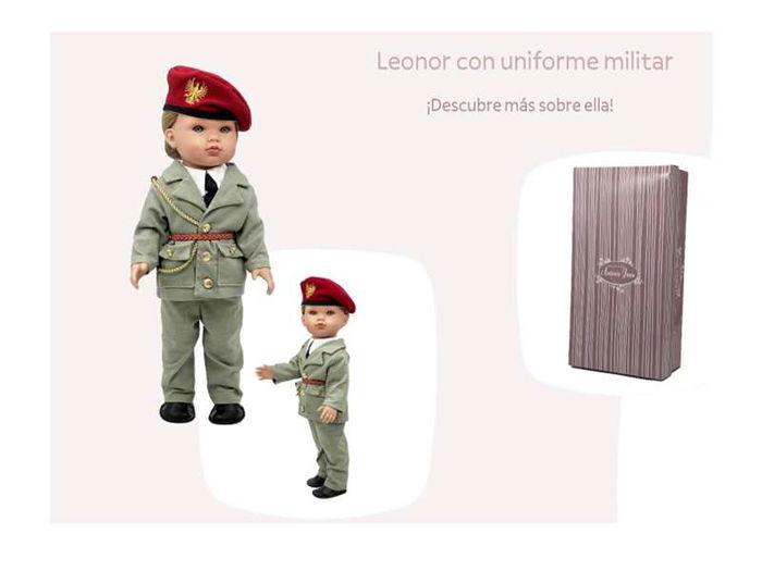 Antonio Juan Muñeca Leonor Uniforme Militar 45 cm Edición Limitada