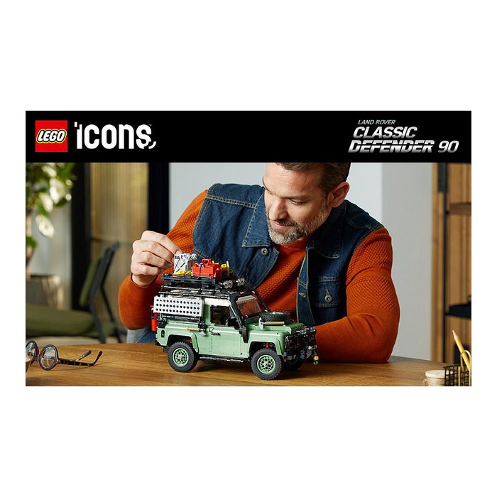 LEGO Icons Land Rover Classic Defender 90 - Juego de Construcción para Adultos, Modelo de Coche, 2336 Piezas