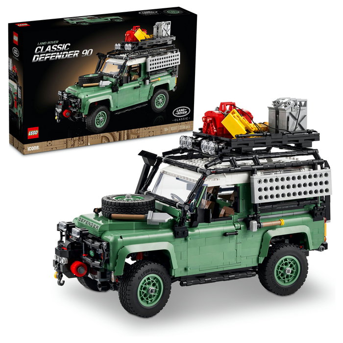 LEGO Icons Land Rover Classic Defender 90 - Juego de Construcción para Adultos, Modelo de Coche, 2336 Piezas