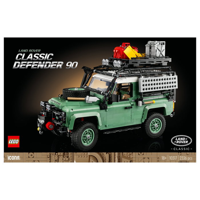 LEGO Icons Land Rover Classic Defender 90 - Juego de Construcción para Adultos, Modelo de Coche, 2336 Piezas
