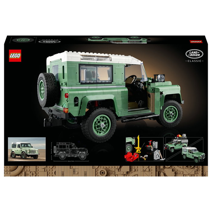 LEGO Icons Land Rover Classic Defender 90 - Juego de Construcción para Adultos, Modelo de Coche, 2336 Piezas