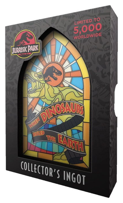 FaNaTtik Jurassic Park Lingote Metal Estilo Vidriera 11 cm FaNaTtik Jurassic Park Lingote Metal Estilo Vidriera 11 cm