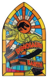 FaNaTtik Jurassic Park Lingote Metal Estilo Vidriera 11 cm