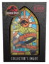FaNaTtik Jurassic Park Lingote Metal Estilo Vidriera 11 cm
