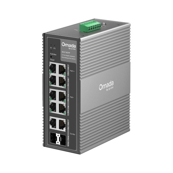 TP-Link Omada IES210GPP Switch Gestionado Gigabit Ethernet PoE DIN rail Gris