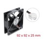 DeLOCK Ventilador Axial 48 V DC 92 x 92 x 25 mm 4 Pin PWM Negro