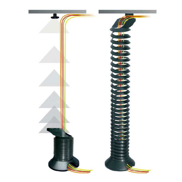 CAMAR Gusy Pasacable para Mesa Gris Ral 9006 ABS CAMAR Gusy Pasacable para Mesa Gris Ral 9006 ABS