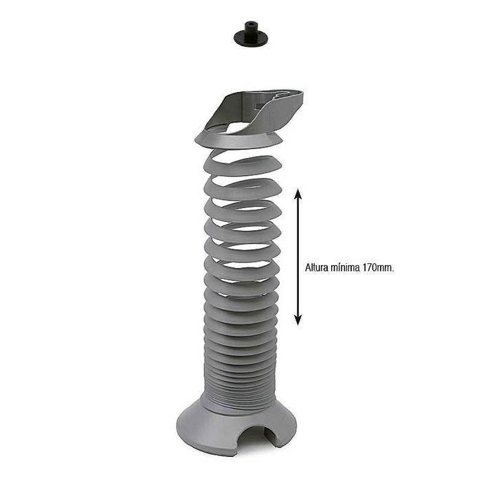 CAMAR Gusy Pasacable para Mesa Gris Ral 9006 ABS CAMAR Gusy Pasacable para Mesa Gris Ral 9006 ABS