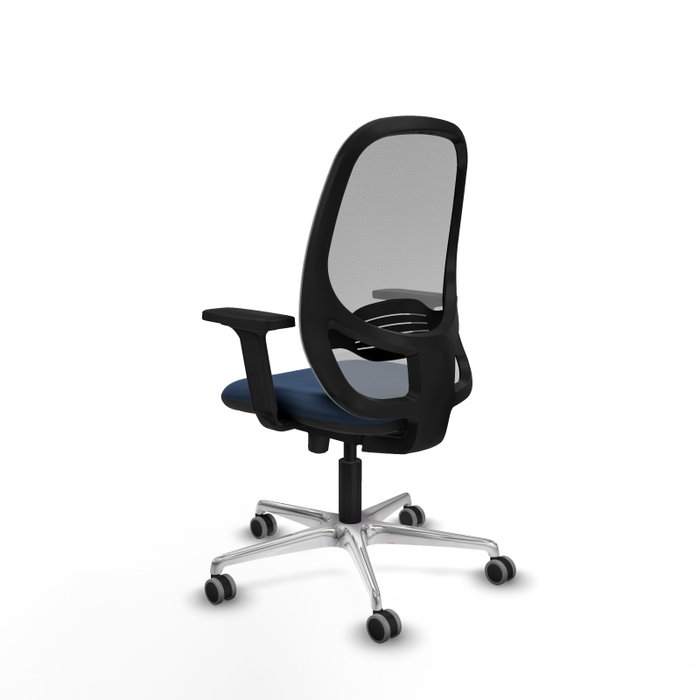 PIQUERAS Y CRESPO Silla de oficina Cilanco con mecanismo Sincro/Traslack Azul marino y Gris PIQUERAS Y CRESPO Silla de oficina Cilanco con mecanismo Sincro/Traslack Azul marino y Gris