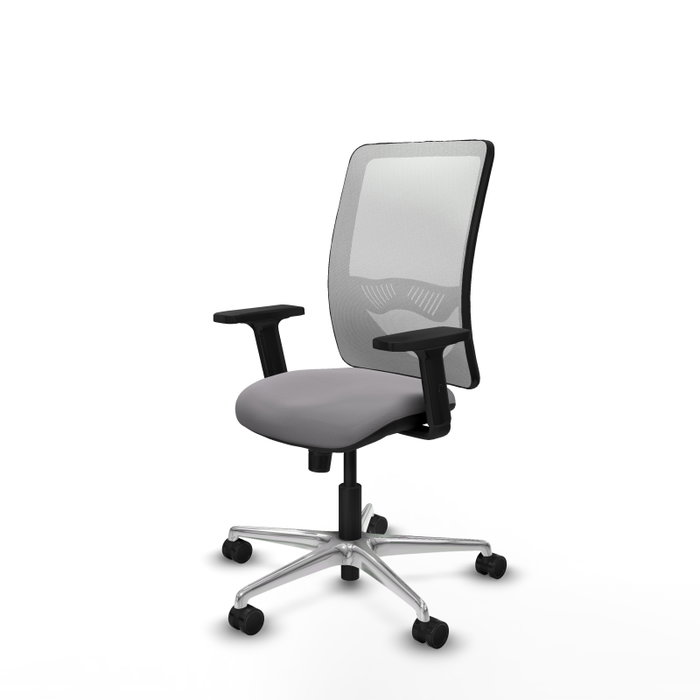 PIQUERAS Y CRESPO Silla de oficina Zulema Gris y Blanco con mecanismo Sincro PIQUERAS Y CRESPO Silla de oficina Zulema Gris y Blanco con mecanismo Sincro