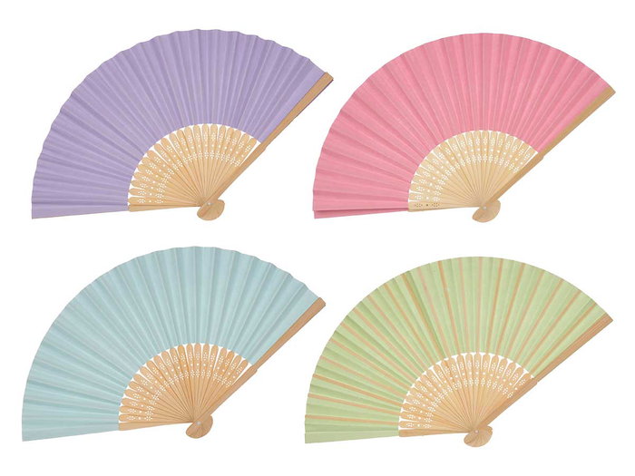 Arte Regal Abanico Surtidos 36cm abierto, 3x21x1.3cm (Set de 24) Arte Regal Abanico Surtidos 36cm abierto, 3x21x1.3cm (Set de 24)