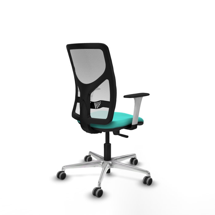PIQUERAS Y CRESPO Silla de oficina Motilla con mecanismo Sincro, Turquesa y Blanco PIQUERAS Y CRESPO Silla de oficina Motilla con mecanismo Sincro, Turquesa y Blanco