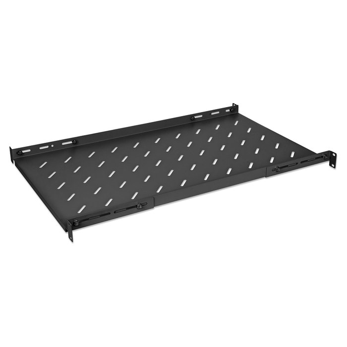 Intellinet Cajón metálico para rack 19" (1U), estante fijo regulable, profundidad 750 mm (ajustable a 950 mm), carga máxima 20 kg, color negro Intellinet Cajón metálico para rack 19" (1U), estante fijo regulable, profundidad 750 mm (ajustable a 950 mm), carga máxima 20 kg, color negro