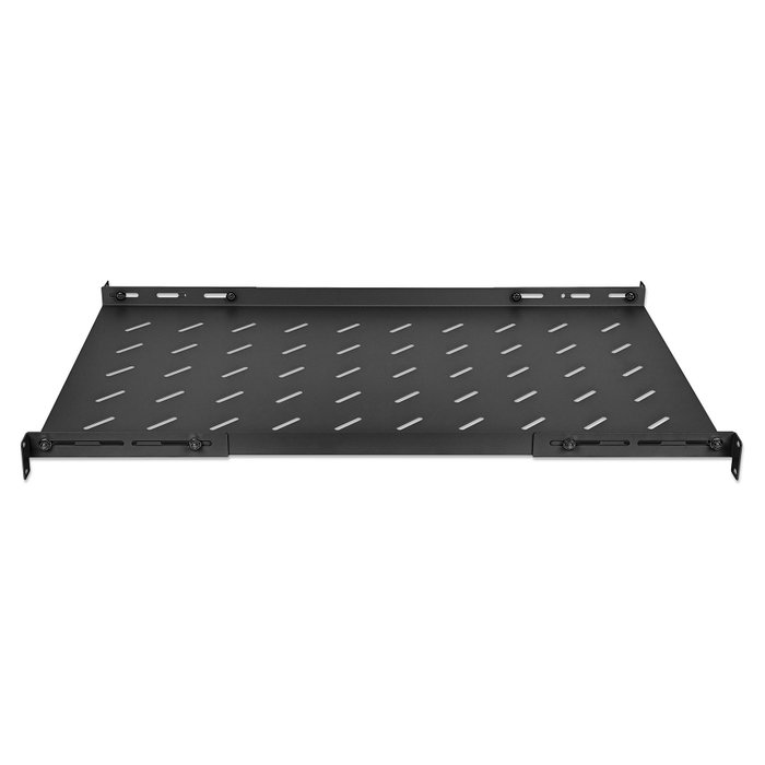 Intellinet Cajón metálico para rack 19" (1U), estante fijo regulable, profundidad 750 mm (ajustable a 950 mm), carga máxima 20 kg, color negro Intellinet Cajón metálico para rack 19" (1U), estante fijo regulable, profundidad 750 mm (ajustable a 950 mm), carga máxima 20 kg, color negro