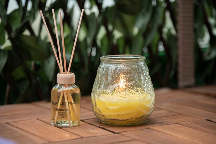 Ibergarden Mikado 50ml Citronela con Varilla, 7x5x17 cm (Set de 12)