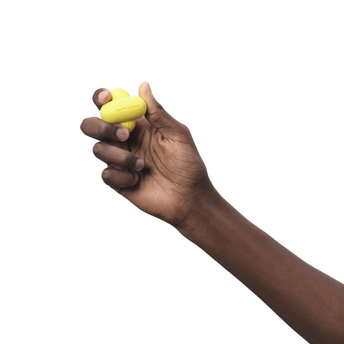 Earth Rated Fetch Toy S Juguete para Perros Amarillo Caucho Natural Duradero para Buscar y Traer Ideal para Estimulación Física y Mental