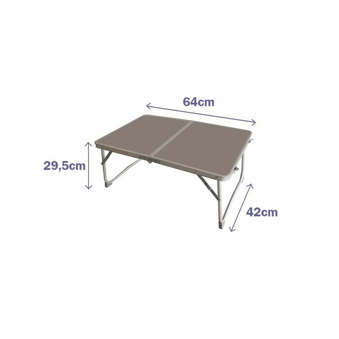 Marbueno Mesa Plegable Marrón Aluminio D13 para Camping y Playa Marbueno Mesa Plegable Marrón Aluminio D13 para Camping y Playa