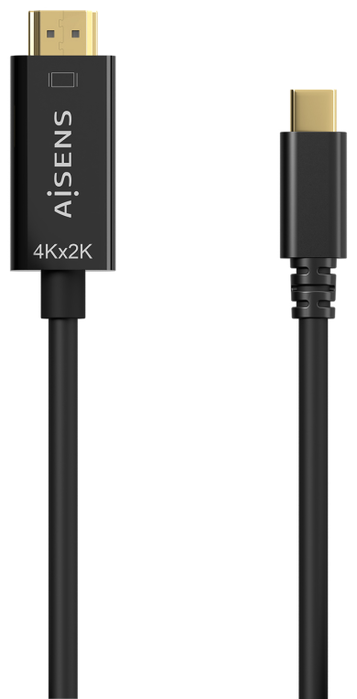 Aisens Cable Conversor USB-C a HDMI 4K@30Hz, 0.8m, Negro Aisens Cable Conversor USB-C a HDMI 4K@30Hz, 0.8m, Negro
