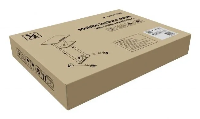 GEMBIRD TVS-DESK-01-BK Escritorio de Pie Móvil Negro