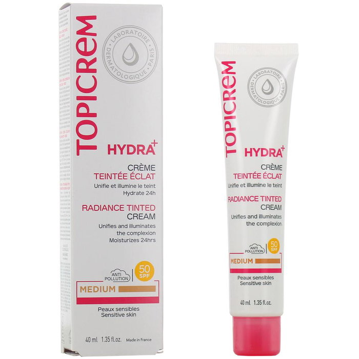 Topicrem HYDRA+ Crema con color SPF50 Medio 40 ml