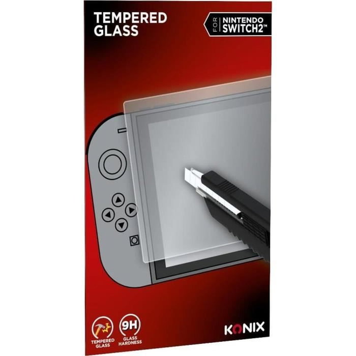 Konix Protector de pantalla de vidrio templado para Nintendo Switch 2 Konix Protector de pantalla de vidrio templado para Nintendo Switch 2