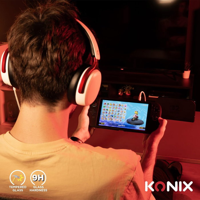 Konix Protector de pantalla de vidrio templado para Nintendo Switch 2 Konix Protector de pantalla de vidrio templado para Nintendo Switch 2