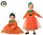 Disfraz de Halloween Calabaza para Niña Bebé - Vestido Naranja Talla 6-12 Meses