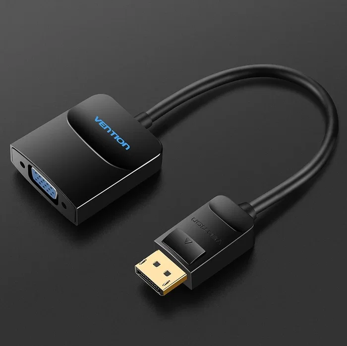 Vention HBFBB Conversor DisplayPort Macho a VGA Hembra, 15cm, Negro