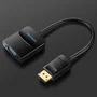Vention HBFBB Conversor DisplayPort Macho a VGA Hembra, 15cm, Negro