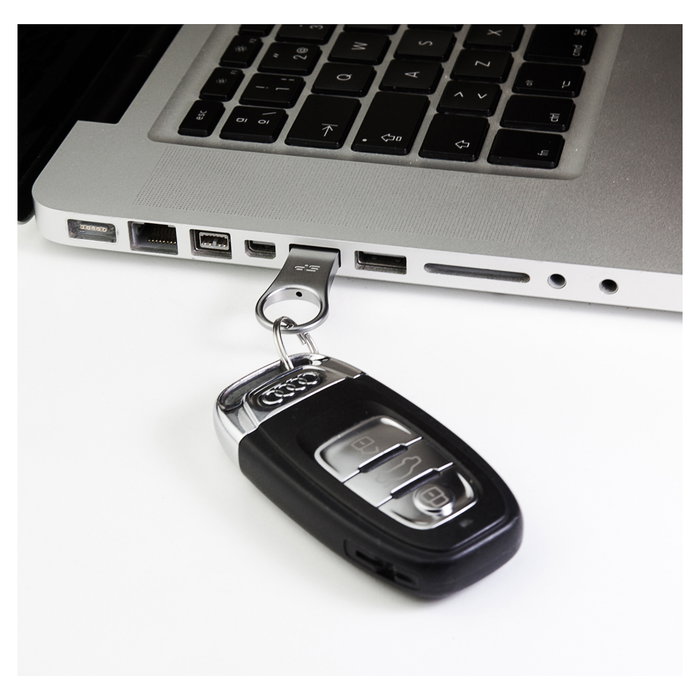 Silicon Power J80 USB 3.0 Stick 16GB Plata/Zinc Aluminio Resistente al Agua y Polvo con Cifrado AES 256-bit