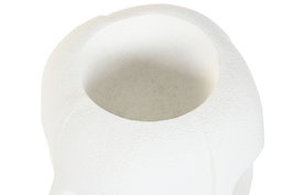 DKD Home Decor Macetero Moderno Blanco 49 x 50 x 49 cm