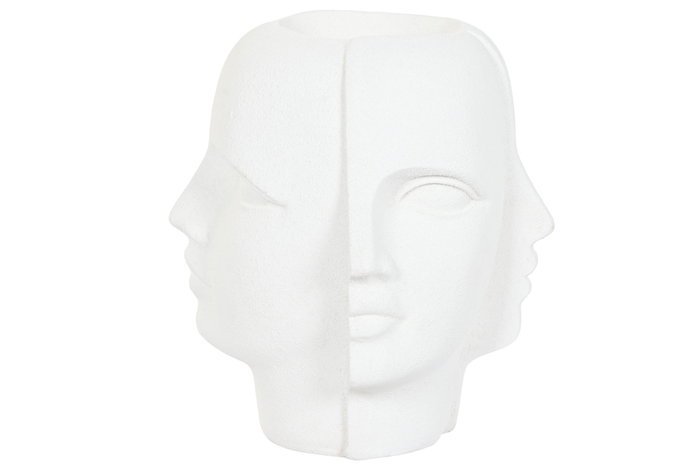DKD Home Decor Macetero Moderno Blanco 49 x 50 x 49 cm